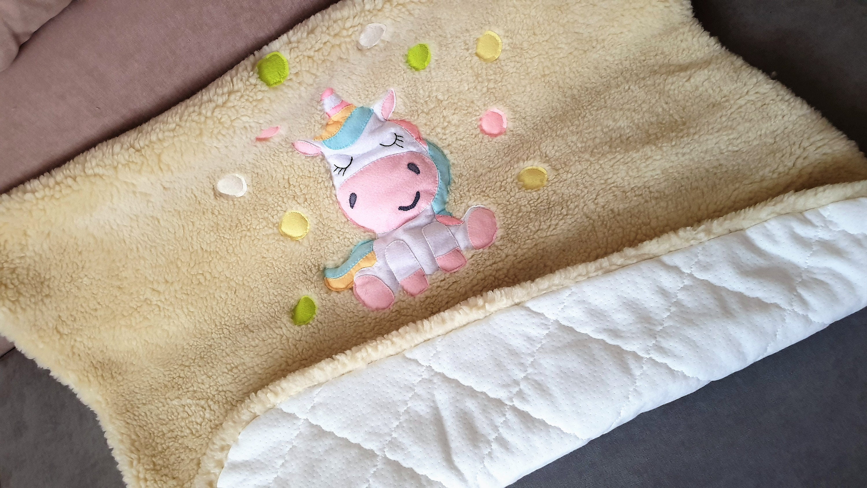 Sheepskin blanket blanket winter baby textiles Etsy