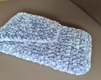 étui pour téléphone bleu doux, sac pour téléphone au crochet