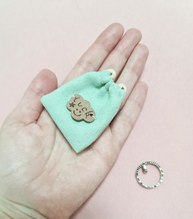 Portemonnee Geluksbrenger, klein amulet, Portemonneemuis, talisman voor geldverhoging, Portemonnee-talisman + mint gift pouch