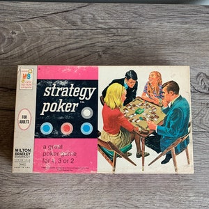 1968 Strategy Poker Game by Milton Bradley
