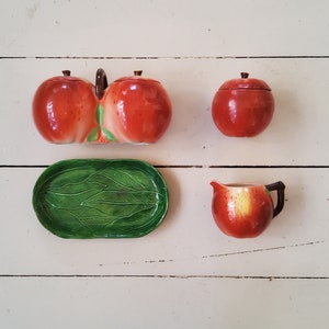 Mid Century Apple Ware Vintage Japan Maruhon Ware