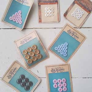 Français vintage Boutons Boutons Roses, Boutons Bleus, Boutons Marron, Boutons Beiges La Mode