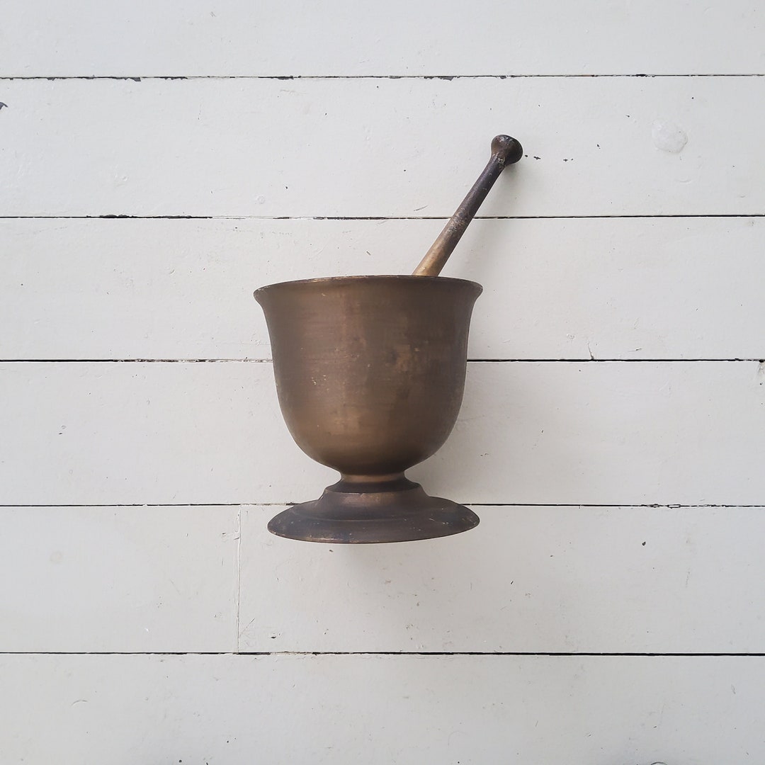Large Mortar and Pestle Antique Apothecary Mortar Antique