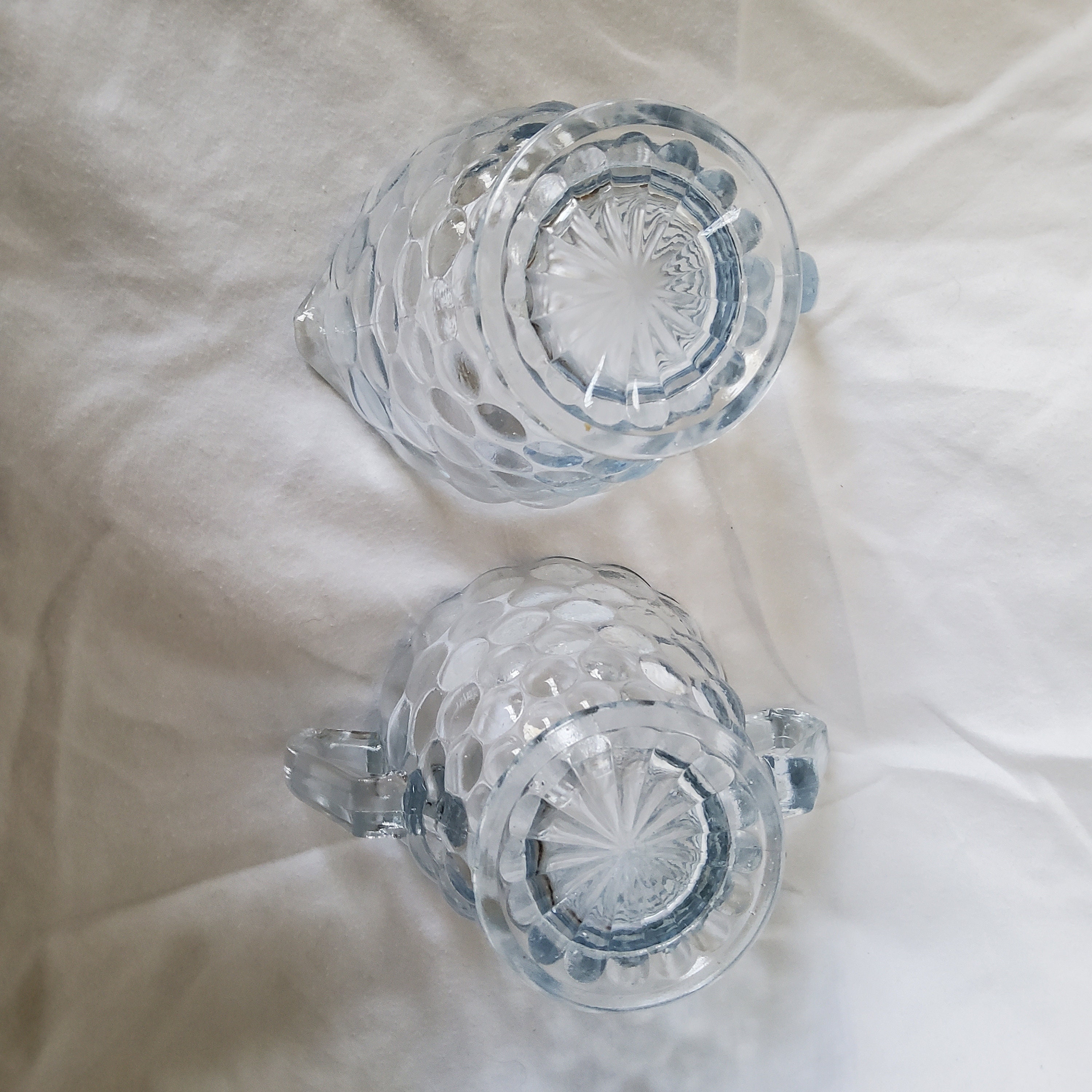 Blue Bubble Glassware Sapphire Blue Anchor Hocking Depression Etsy