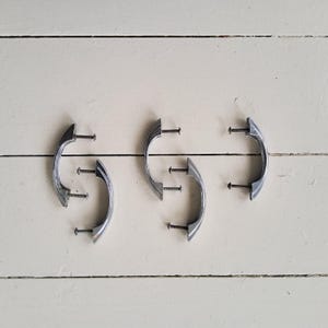 Mid Century Chrome Cabinet Drawer Pulls Handles Hardware