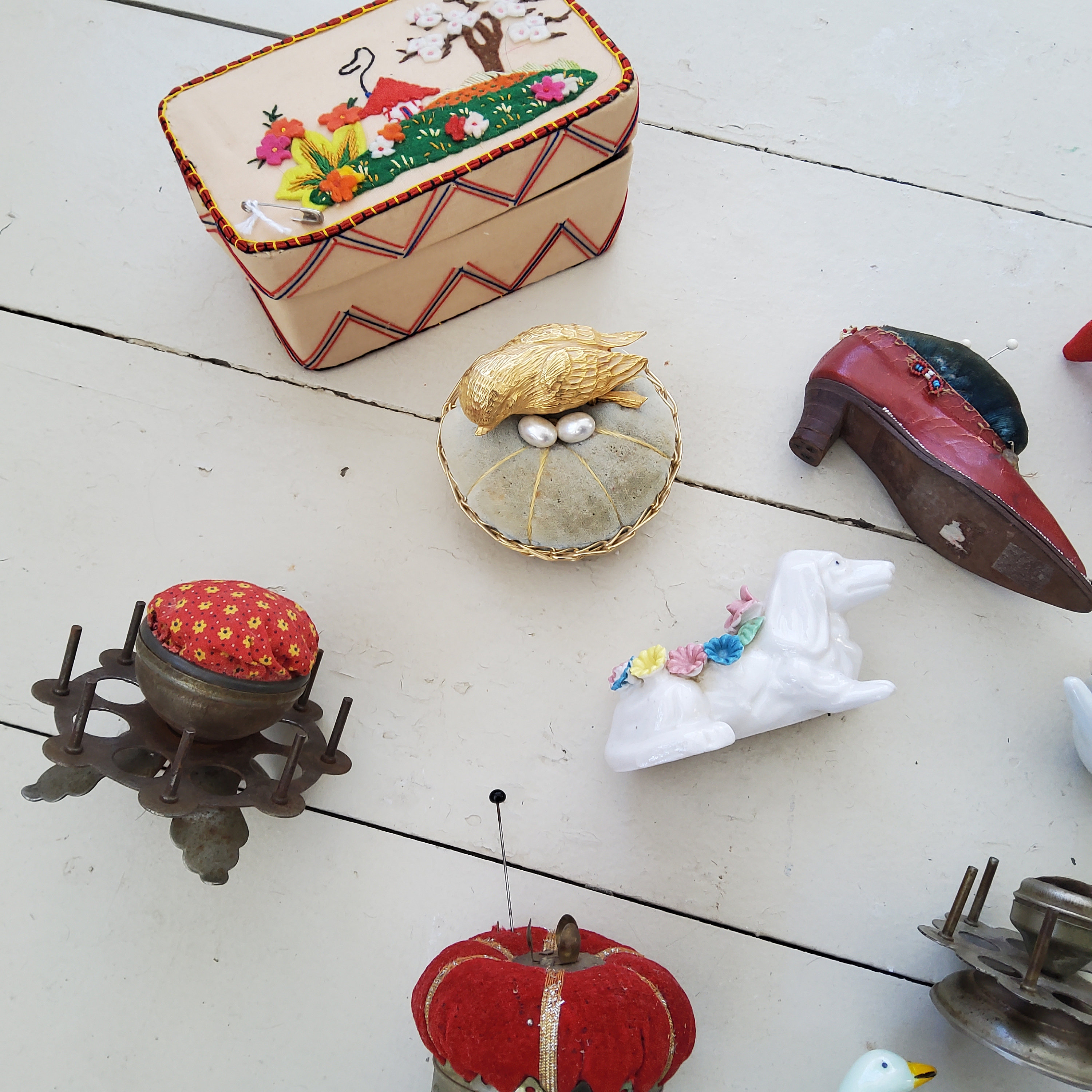 Selection Pin Cushions Antique Pin Cushion Vintage Sewing Etsy