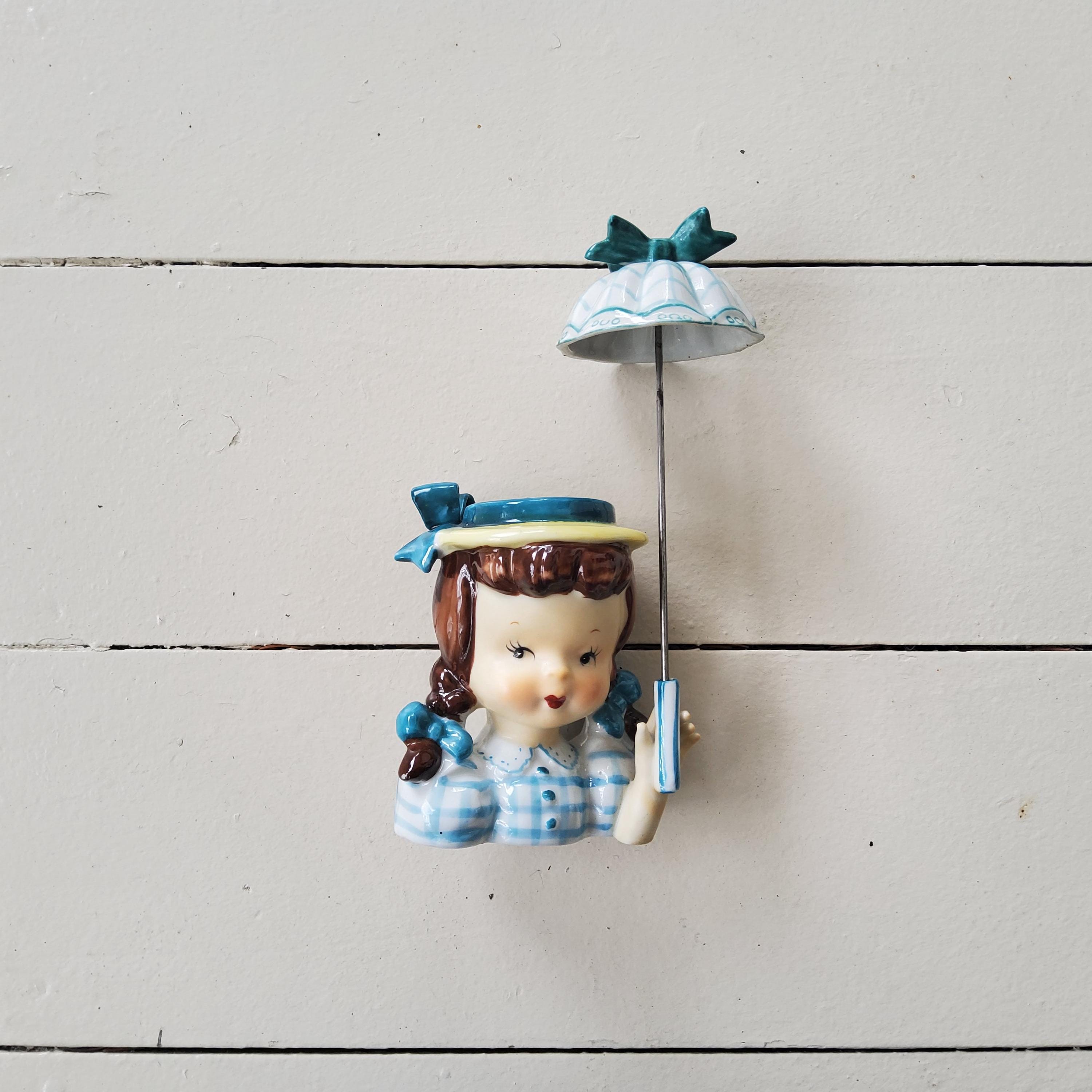 Head Vase Girl Umbrella - Etsy