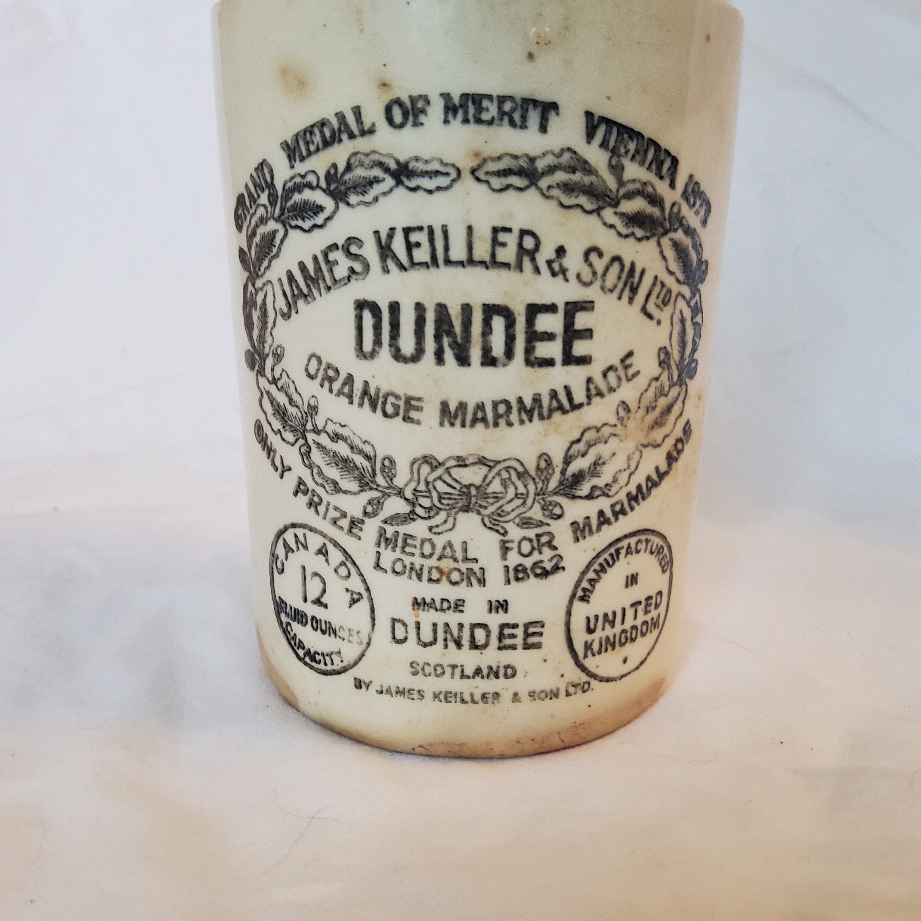 Dundee Marmalade Jar Fruit Preserve Pot Antique Etsy