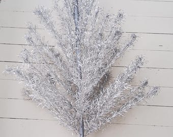 6.5' Aluminum Vintage Christmas Tree Haugh's Sapphire Vintage Artificial Tree with Original Box