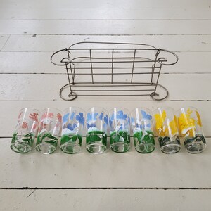 Drink Caddy Vintage Highball Mid Century Juice Glasses image 7