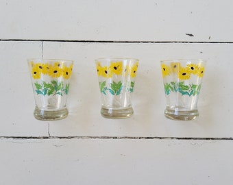 Brown Eyed Susan Swanky Juice Glasses