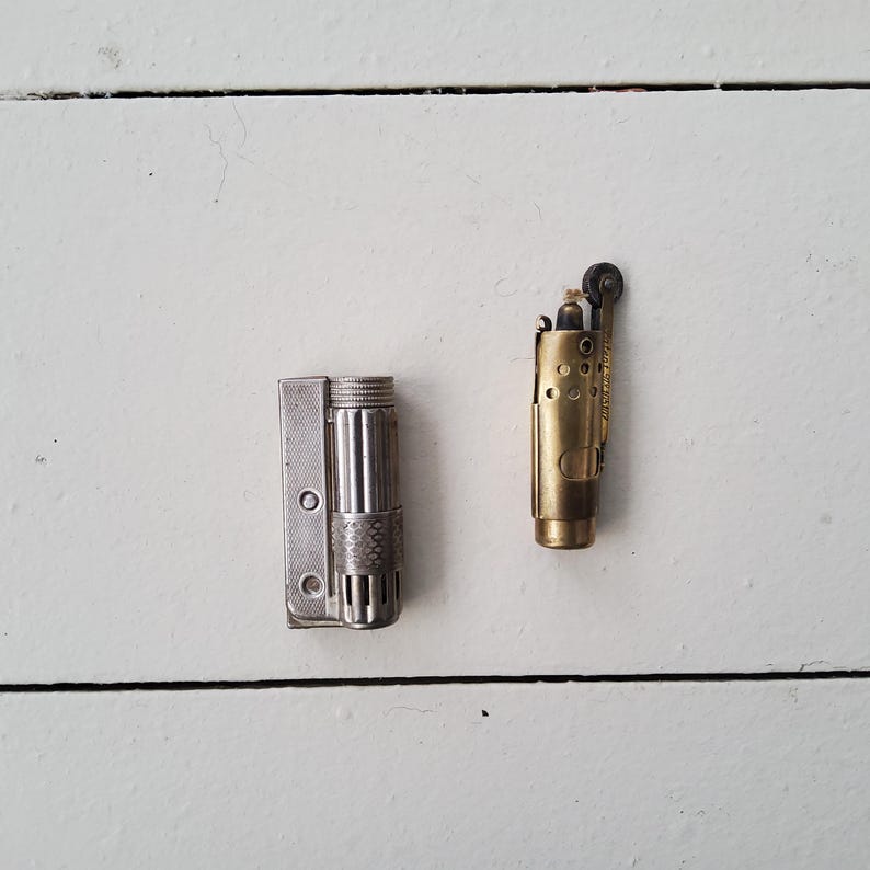 Vintage Lighters, IMCO Triplex Made in Austria, Brass Trench Lighter ...