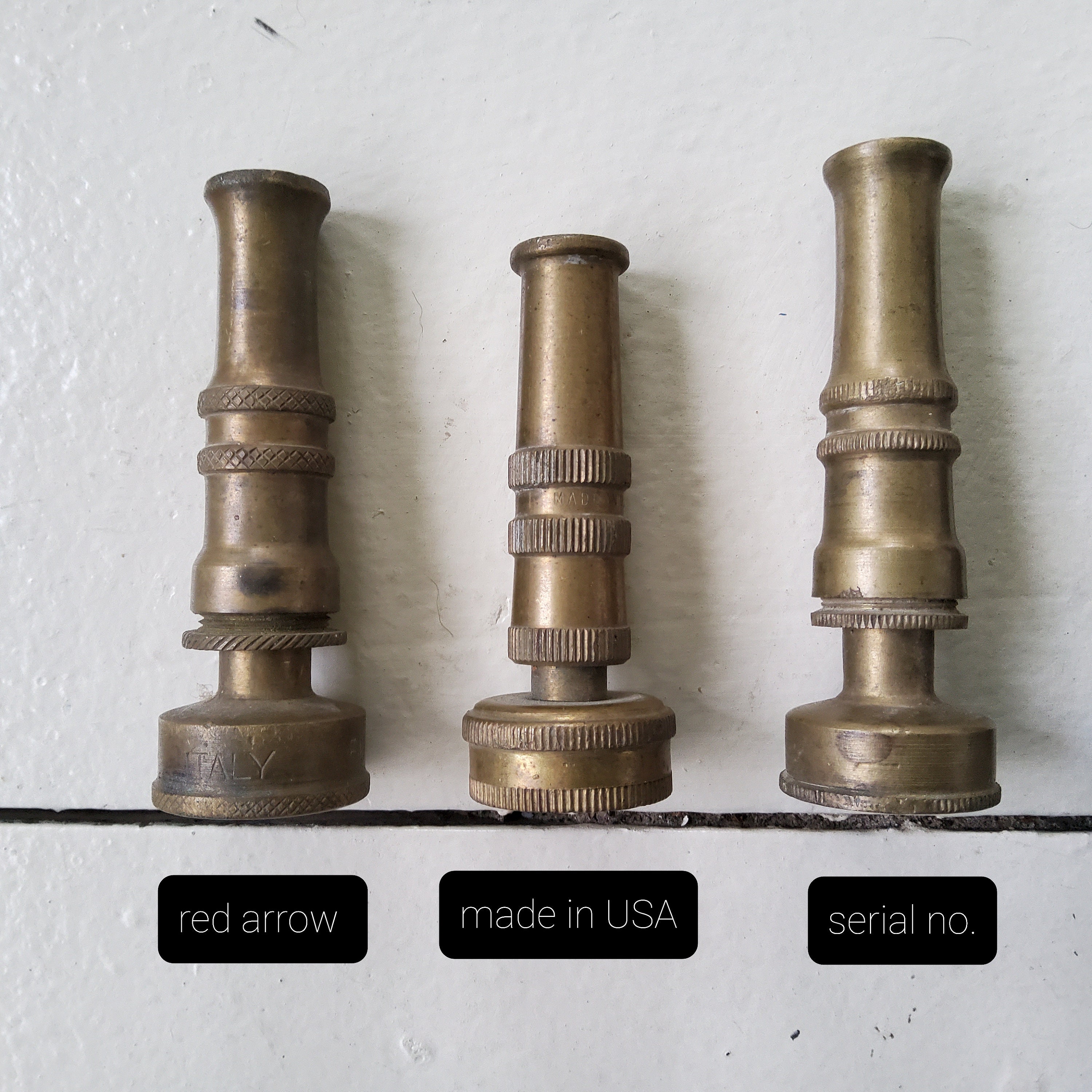 Brass Hose Nozzle Vintage Garden Hose Spout Etsy