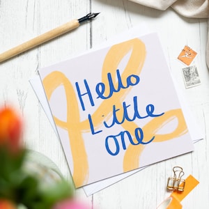 Hello little one yellow | new baby