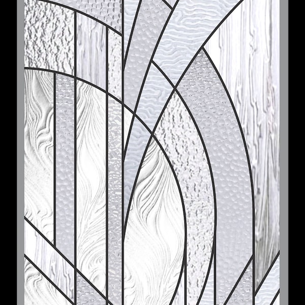 Abstract Stained Glass Pattern .PDF Digital Instant Download - Large Size - Abstract