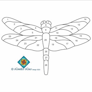 Suncatcher Dragonfly Glass Pattern - Digital PDF File to Download ...