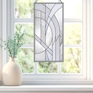 Photo inspiration: Numeric Abstract Glass Wall Pattern Apartment Web Includes Design Reference: Abstract Geometric Stained Glass Pattern Digital Pdf File For Instant