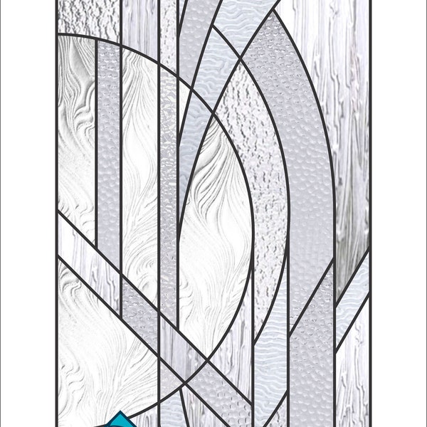 Abstract Stained Glass Pattern .PDF Digital Instant Download - Large Size - Abstract