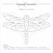 Suncatcher Dragonfly Glass Pattern - Digital PDF File to Download ...