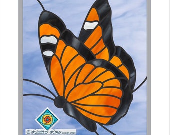 Butterfly Stained Glass Pattern: Beginner-Intermediate Level (Digital PDF)