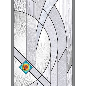 Abstract Stained Glass Pattern - Digital PDF file for Instant Download - Medium Size - Abstract