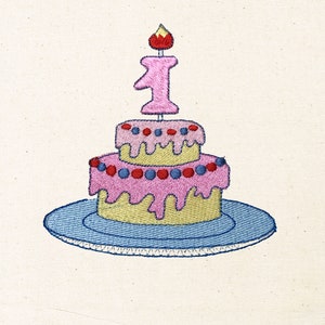 Babys first birthday machine embroidery design  etsy