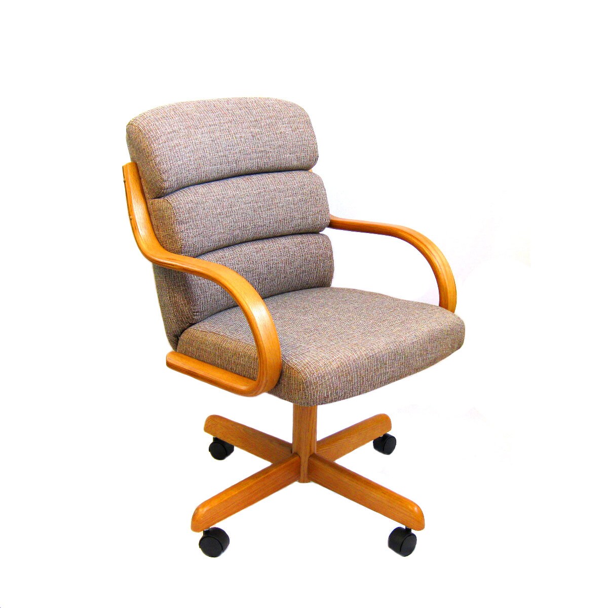 Caster Chair Company C138 Marcus Swivel Tilt Caster Arm Chair Etsy