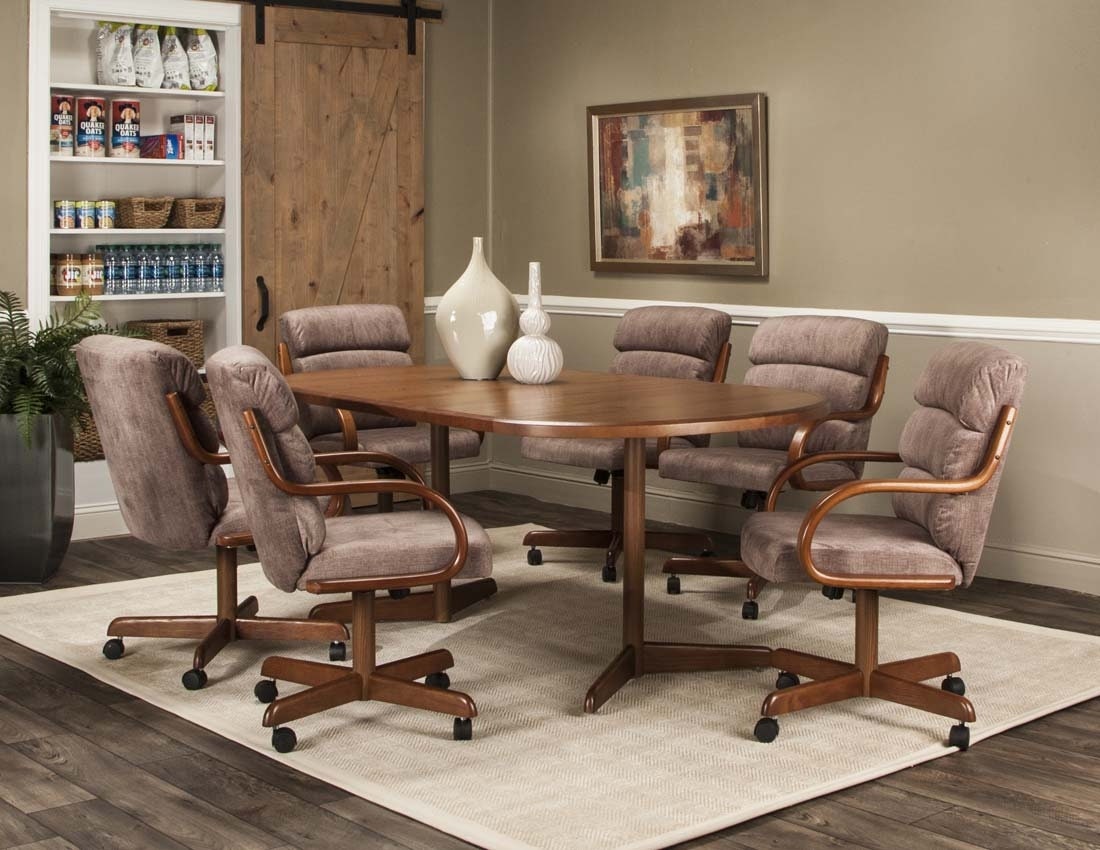 Caster Chair Company 7 Piece Dining Set WE3Z9072 Table With Etsy Canada