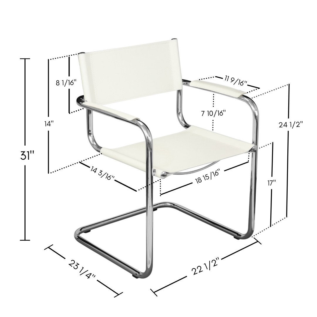 Breuer Chair Company Italia Cantilever Arm Chair in Chrome and Etsy