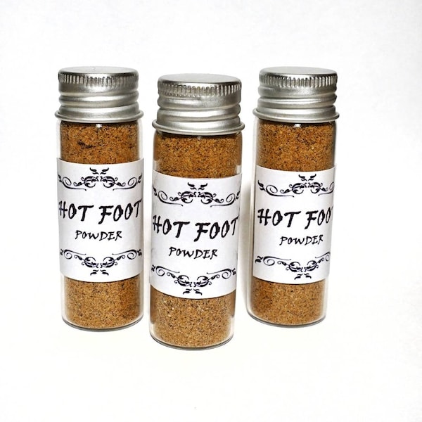 Hot Foot powder - 2x10ml - two bottles - magic, hoodoo, voodoo, spellwork