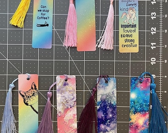 Bookmark, Metal bookmark with tassel. Booook. Cute Ghost bookmark. Spooky Babe. Book lover gift. Bookish Halloween. Autumn reading, Pastel