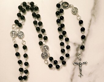 Black St. Benedict Rosary