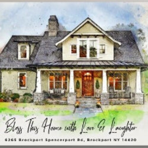 Print on Canvas House Warming Gift Custom Housewarming Gift Etsy