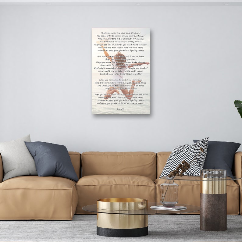 Custom Canvas With Quotes Sayings Lyrics Text Word Art Etsy