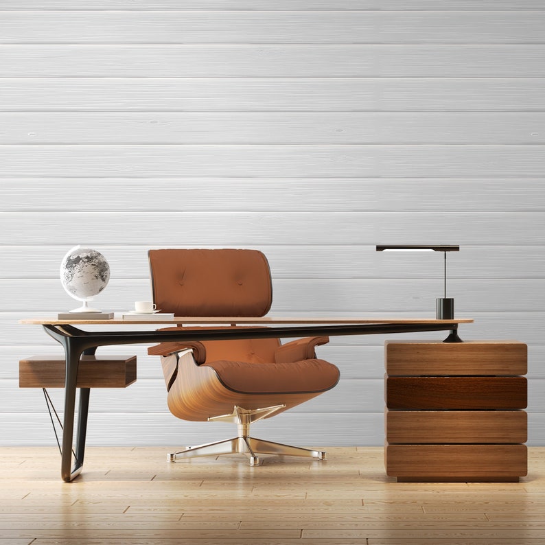 White Wooden Look Peel and Stick Wallpaper Shiplap Wood Etsy