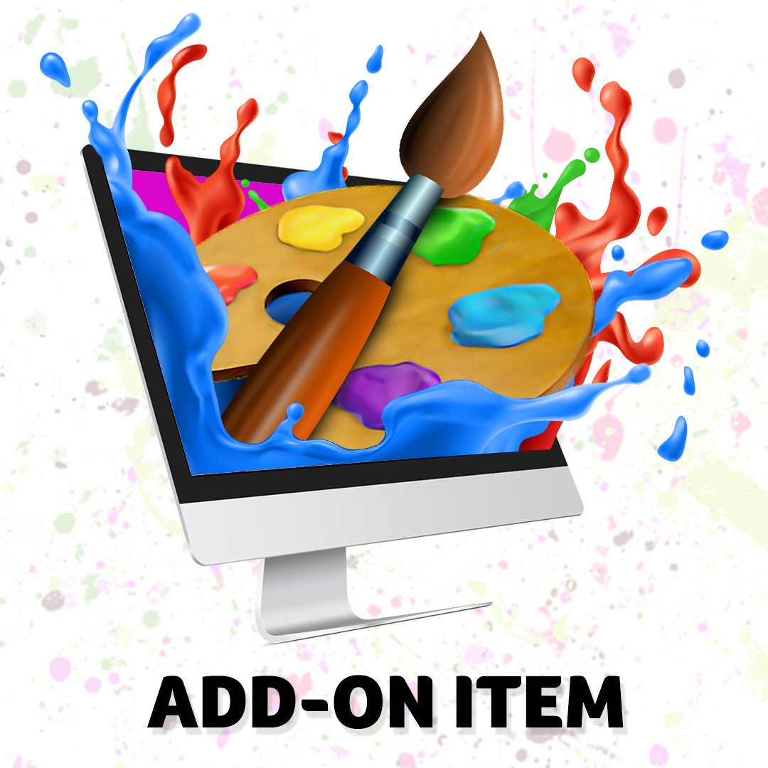 Add - on Item - Additional Design Modification for ONE Item, Text, Clip ...