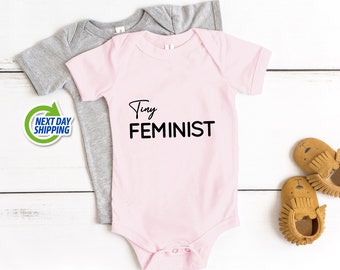 Tiny Feminist Bodysuit, Feminism Baby Cloths, Strong Baby Girl, Women Strong Bodysuit, Female Power Baby Gift