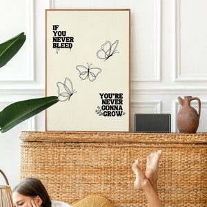 THE 1 If You Never Bleed Song Lyric | Tay Tay Poster, Song lyrics, Fan Girl, Gift, Merch, Wall Art - DIGITAL DOWNLOAD