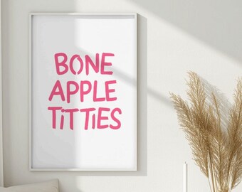Bon Appétit | Funny Quote Art, Playful Poster, Bold Design, Kitchen Art, Poster, Humorous Wall Print, Comedy Print - DIGITAL DOWNLOAD