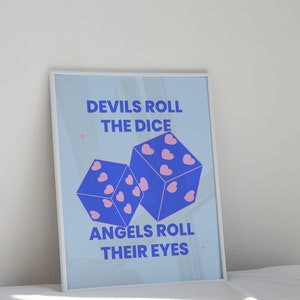 Cruel Summer Print - Devils Roll The Dice | Tay Tay Poster - Digital Wall Art for Fan Girls