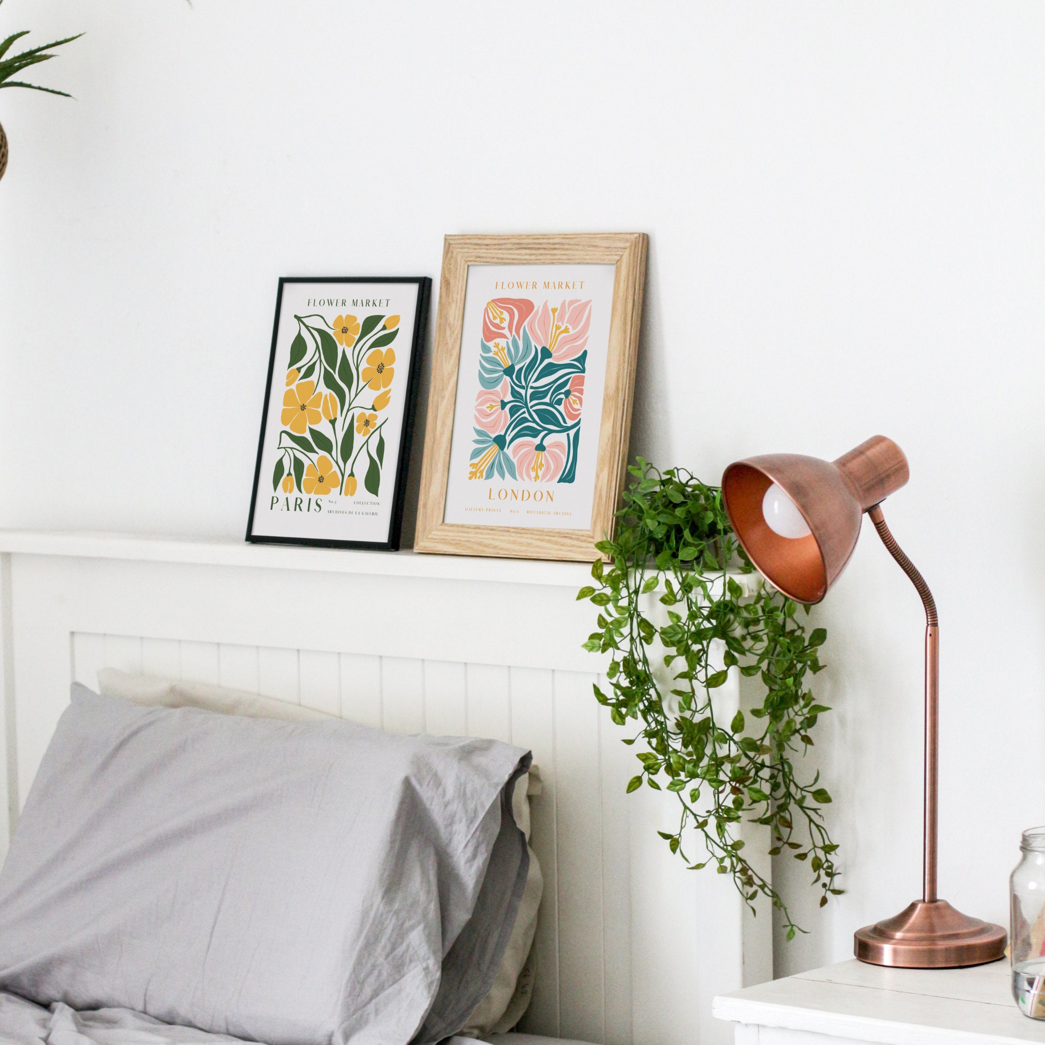 Flower Market Print Set of 12 Botanical Wall Art Floral - Etsy Australia