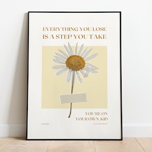 Your on your own, kid - Vintage Botanical, MidnighTay Tay | Tay Tay Print, Fan Girl, Gift, Lyrics, Merch, Wall Art - DIGITAL