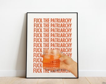 F*CK The Patriarchy - All Too well Lyrics Tay Tay Poster | Digital Wall Art Print - Perfect Tay Tay Merch