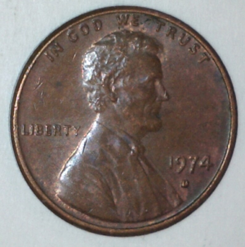 Small Date 1974-D Lincoln Memorial Cent