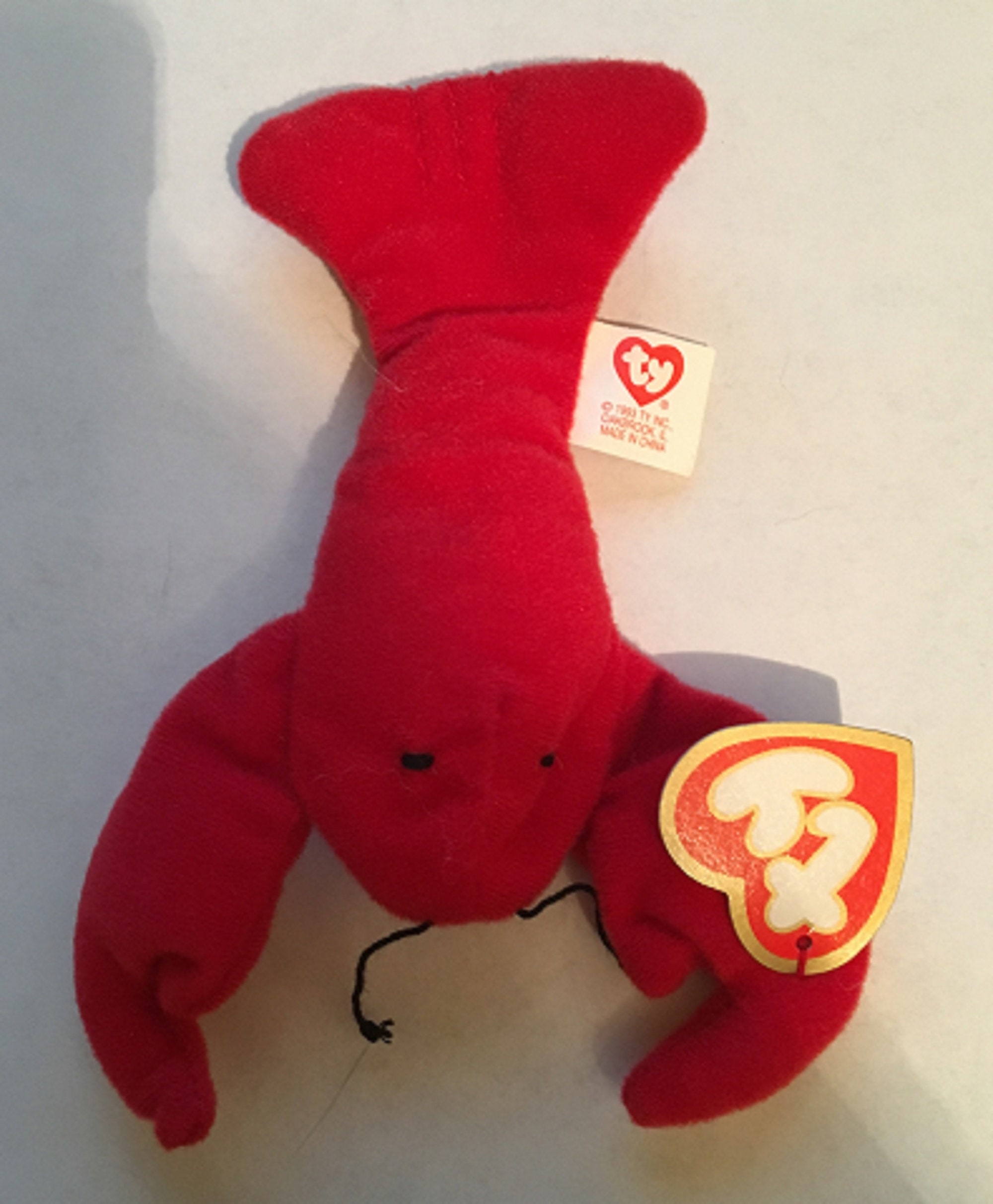 NEW MCDONALDS #5 TY PINCHERS THE LOBSTER BEANIE BABY 1998 Happy Meal Toy 