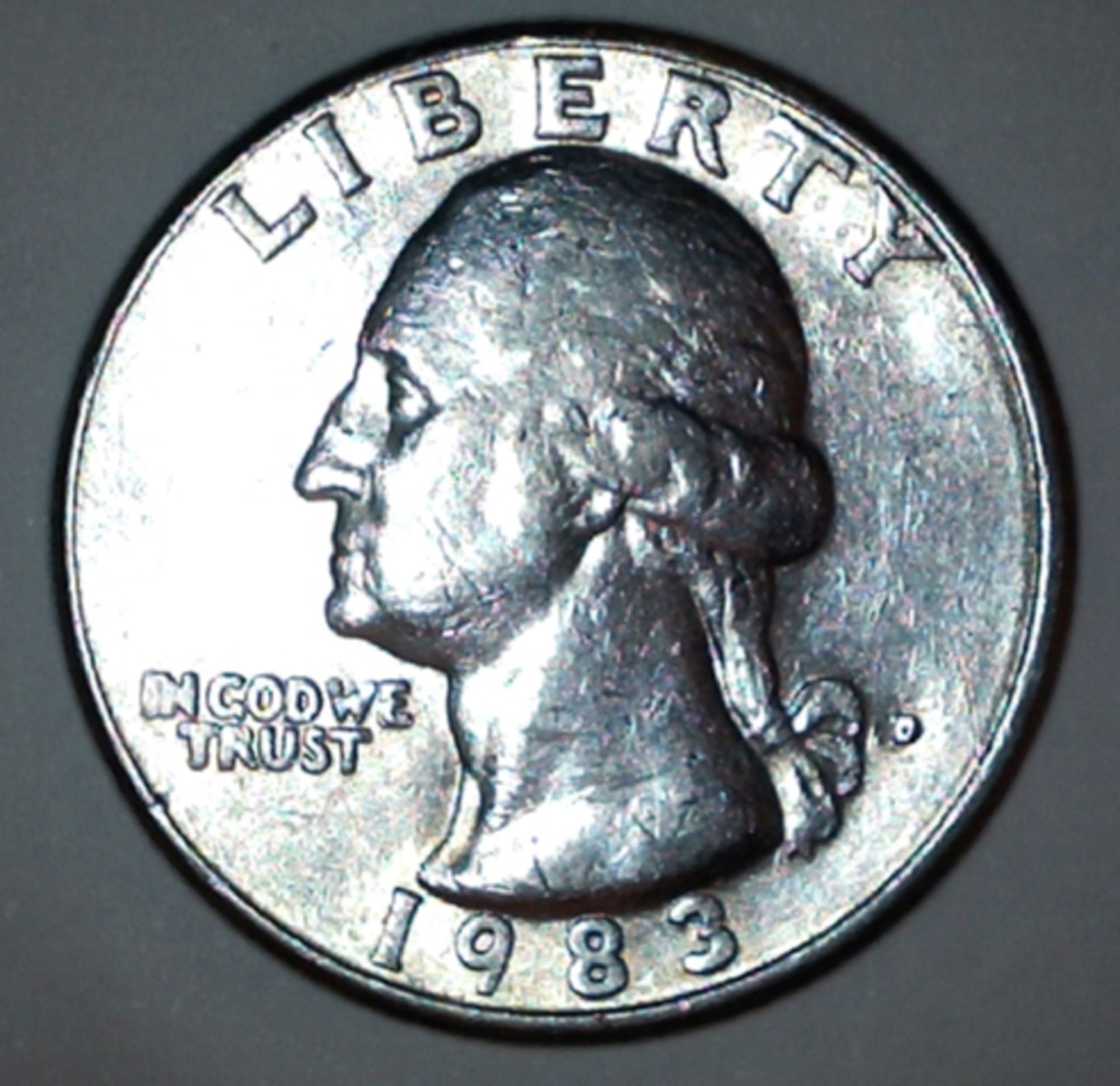 1983 D Quarter Obverse Grease Filled Die error US Coin agrohort.ipb.ac.id