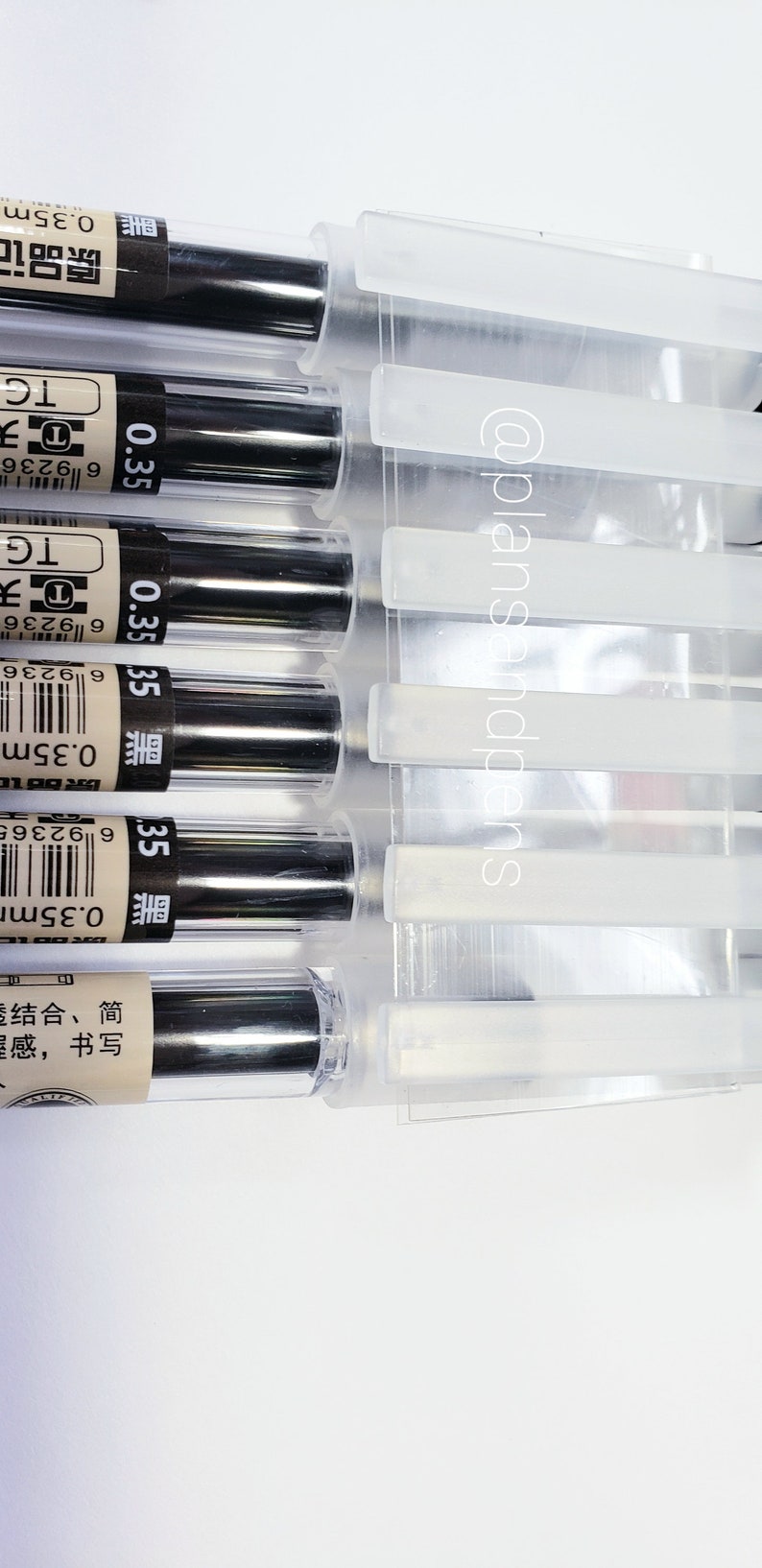 Black or Blue Gel Ink Pens 0.35 mm Needle Point