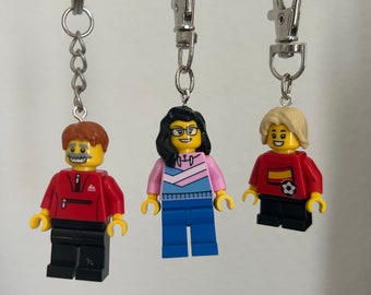 Personalised mini me minifigure key ring.    Last day for Fathers Day orders : 7 June
