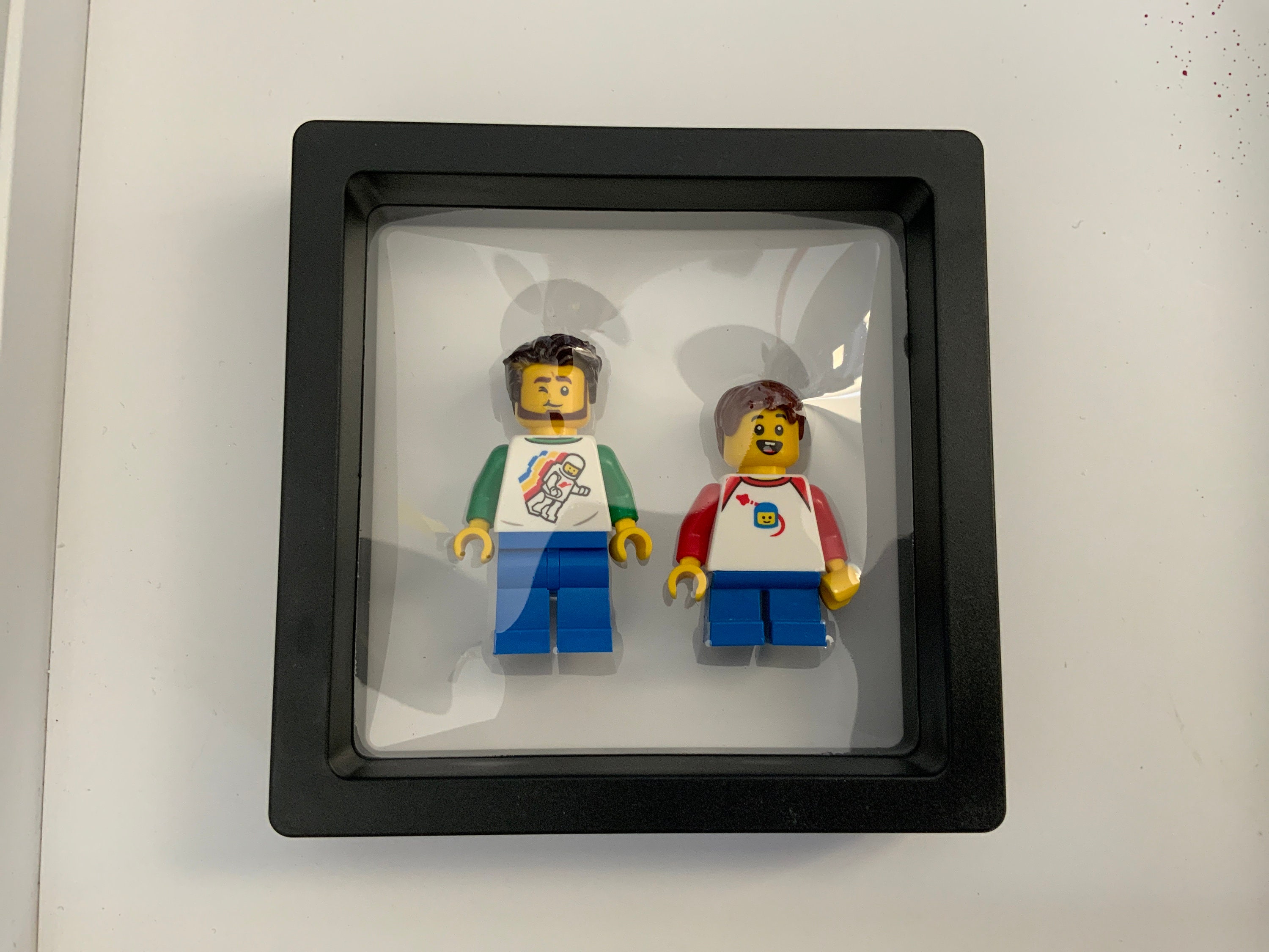 Personalized Mini Figure Floating Frame: Custom Family Portrait - Etsy
