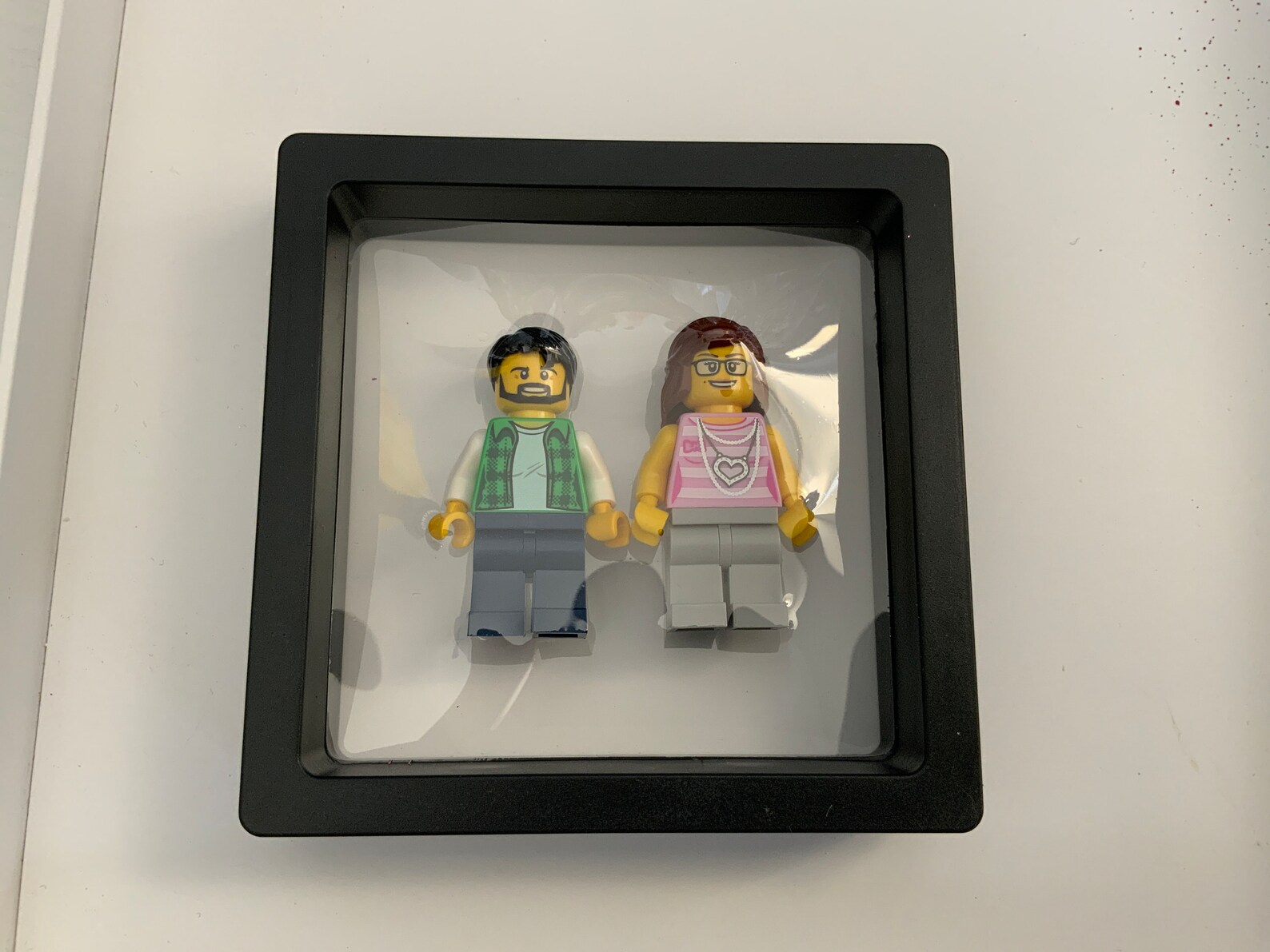 Personalized Mini Figure Floating Frame: Custom Family Portrait - Etsy